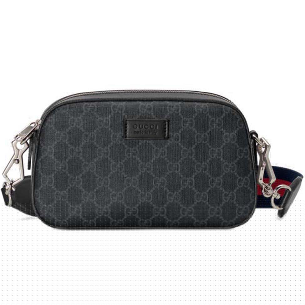 G*u*i gg black shoulder bag 574886  (24*15*8cm)